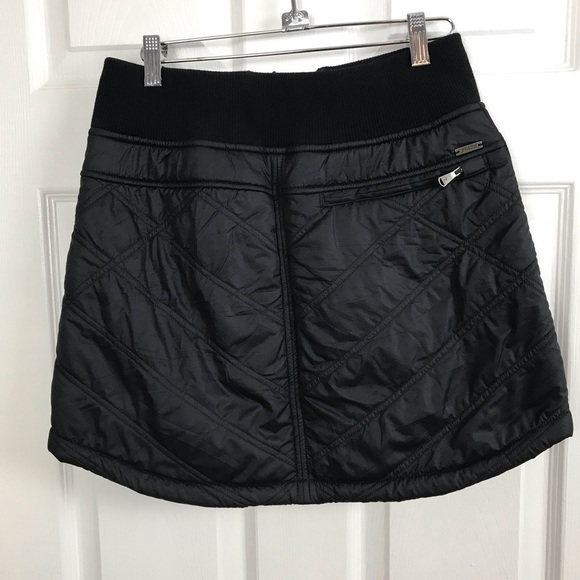Prana Elsa black quilted skirt women small - Picture 3 of 16